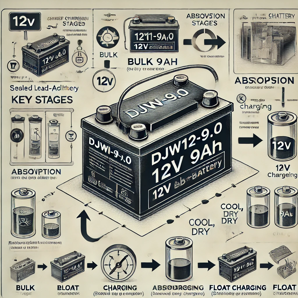 charging djw12-9.0 battery