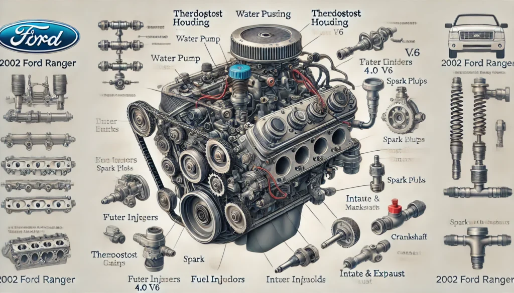 2002 ford ranger 4.0 engine parts diagram thermostat housing diagram