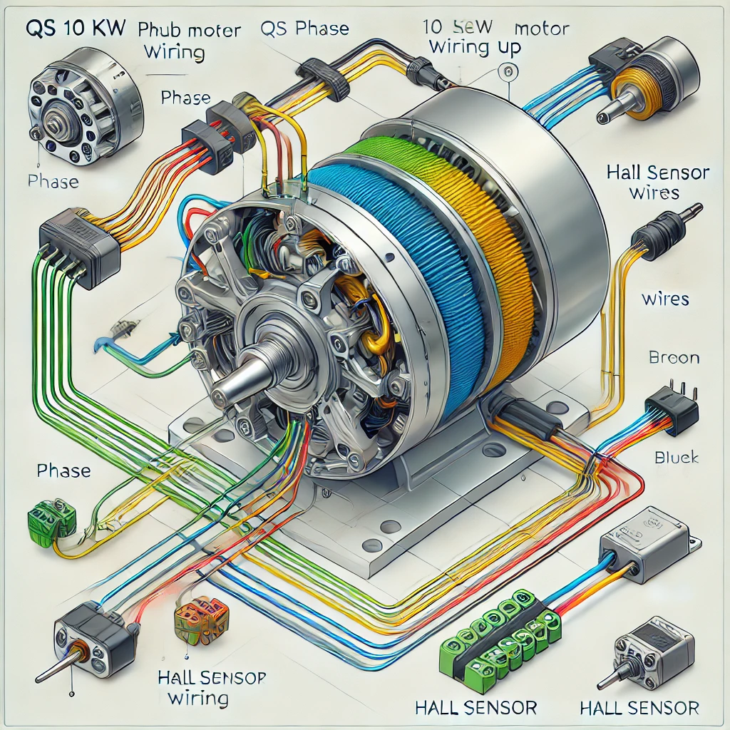 qs 10 kw hub motor wiring diagram​