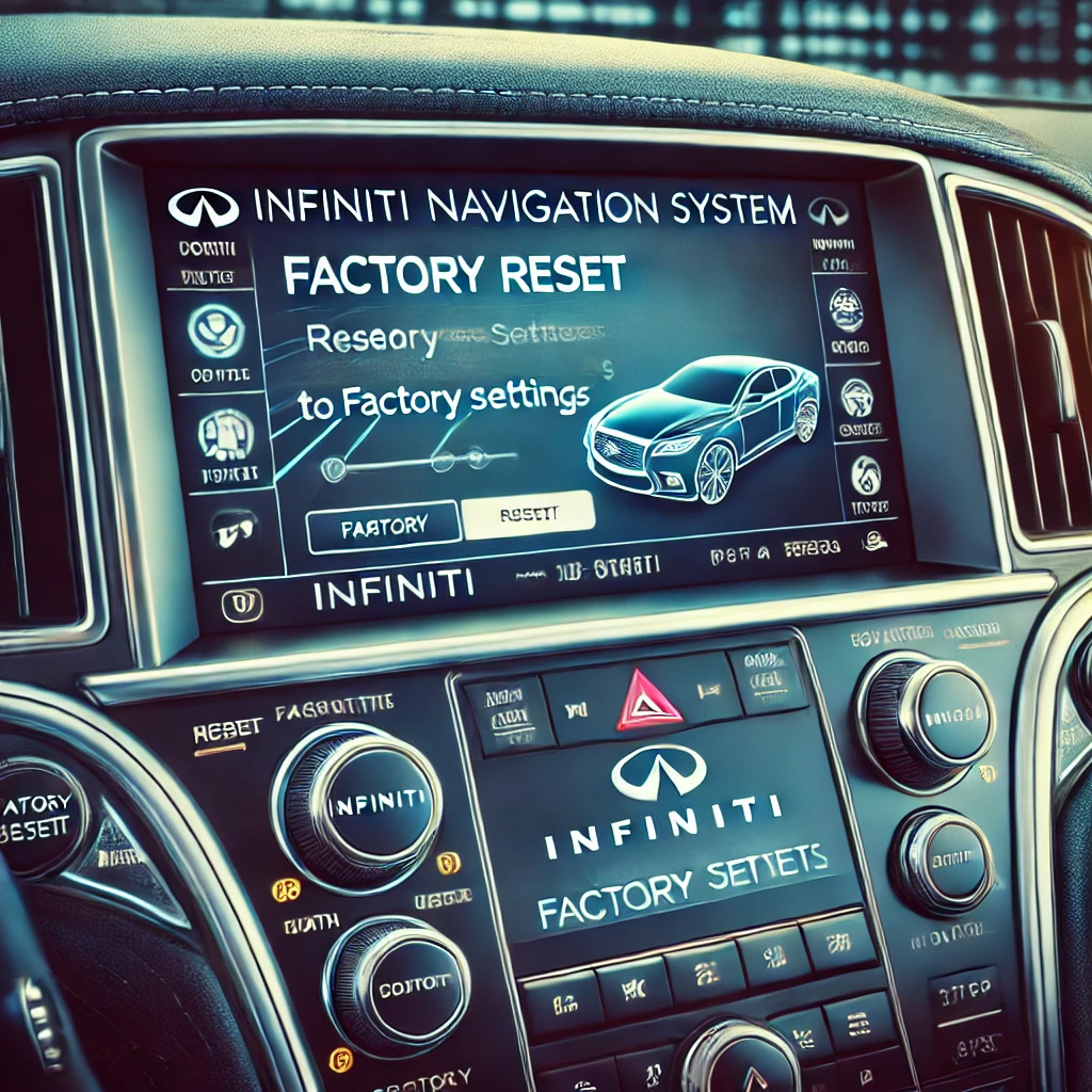 how to fix infiniti navigation reset to factory settings​